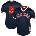 Ted Williams #9 Boston Red Sox Mitchell Ness Tall Cooperstown Big Mesh Limited Batting Practice Jersey - Navy
