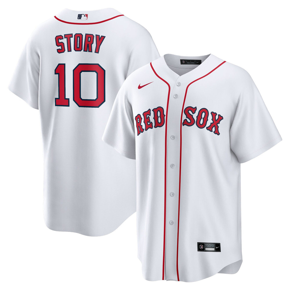 Trevor Story #10 Boston Red Sox Nike Home Limited Jersey - White
