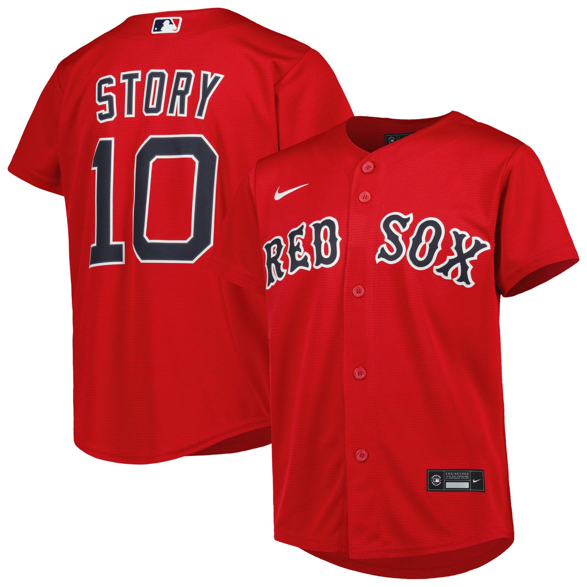 Trevor Story #10 Boston Red Sox Nike Youth Alternate Limited Player Jersey - Red