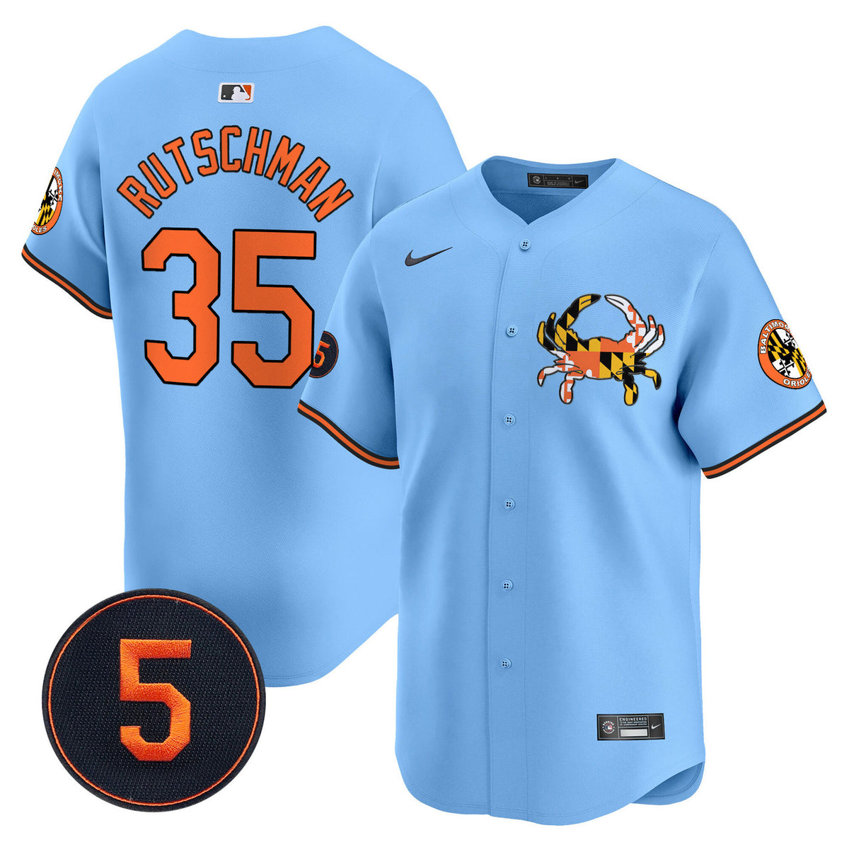Robinson Patch Baltimore Orioles Unisex Vapor Premier V3 Limited Jersey