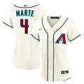 Ketel Marte #4 Arizona Diamondbacks Nike Women'S Home Limited Jersey - Cream