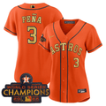 Houston Astros Women'S 2023 Champions Limited Jersey - Orange Gold