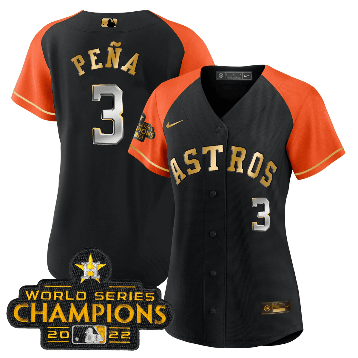Houston Astros Women'S 2023 Alternate Limited Baseball Jersey - Gold