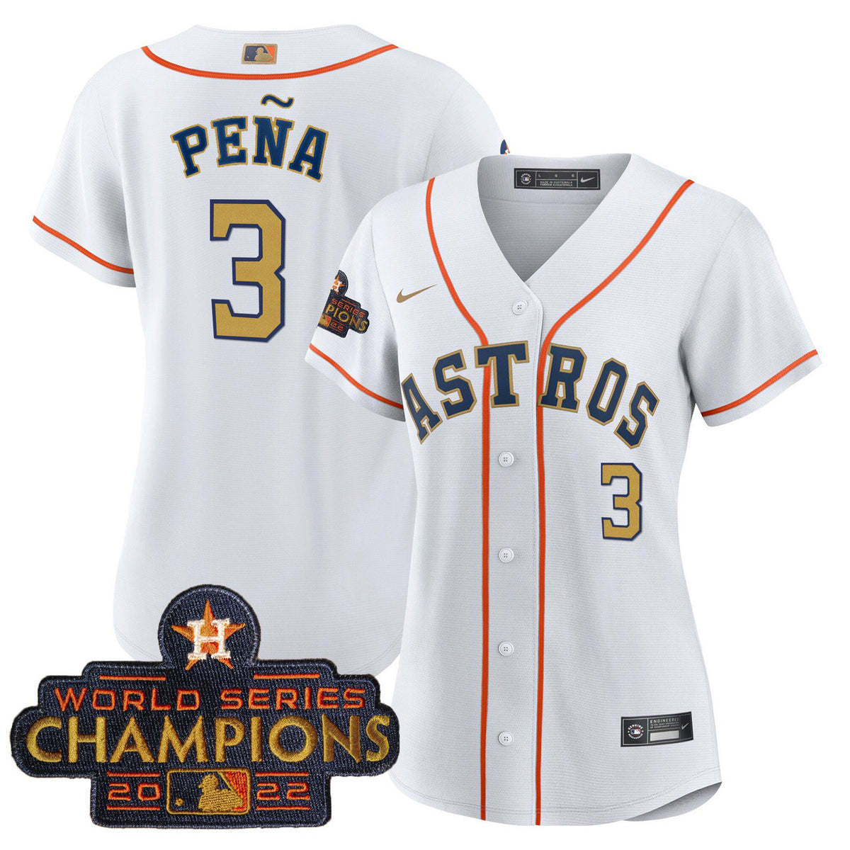 Houston Astros Women'S 2023 Rush Limited Jersey - Gold
