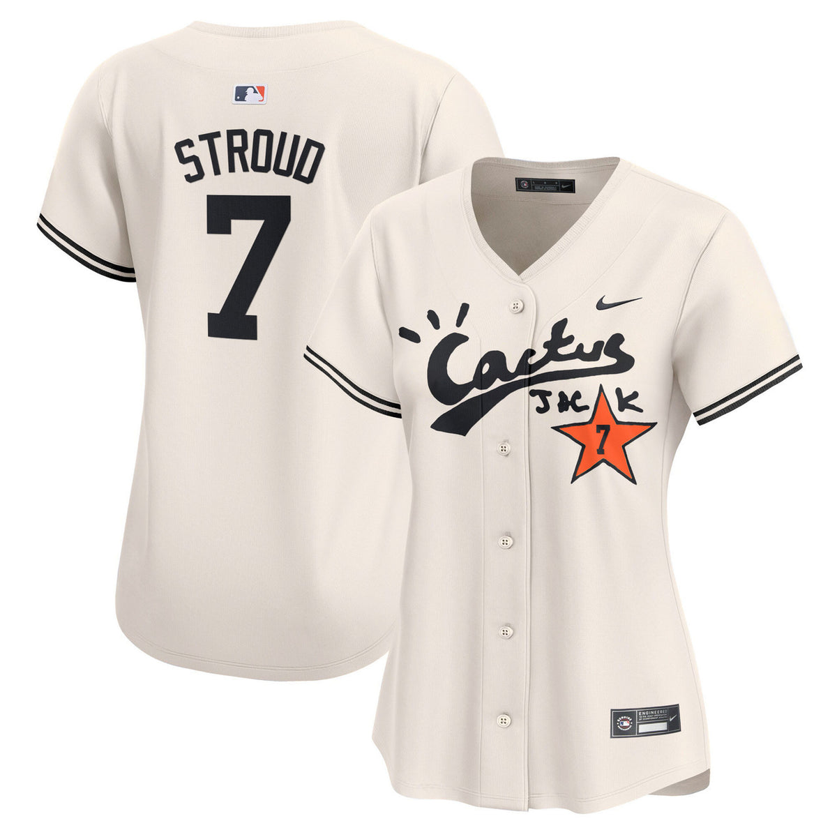 Houston Astros Women'S Cactus Jack Vapor Premier V2 Limited Jersey