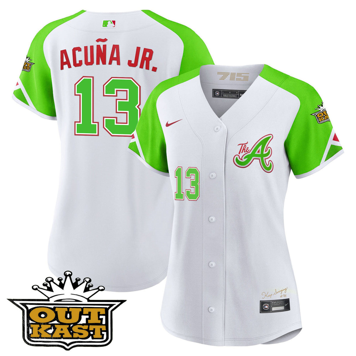Atlanta Braves Women'S Atliens City Connect Limited Flex Base Jersey
