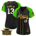 Atlanta Braves Women'S Atliens Alternate Limited Baseball Jersey - Gold