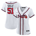Chris Sale Atlanta Braves Nike Women'S Home Limited Jersey - White