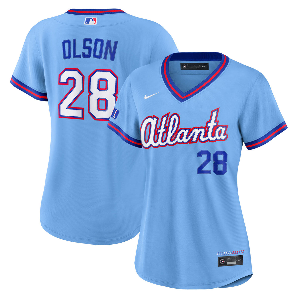 Matt Olson #28 Atlanta Braves Nike Women'S 2026 City Connect Stadium Limited Jersey - Powder Blue