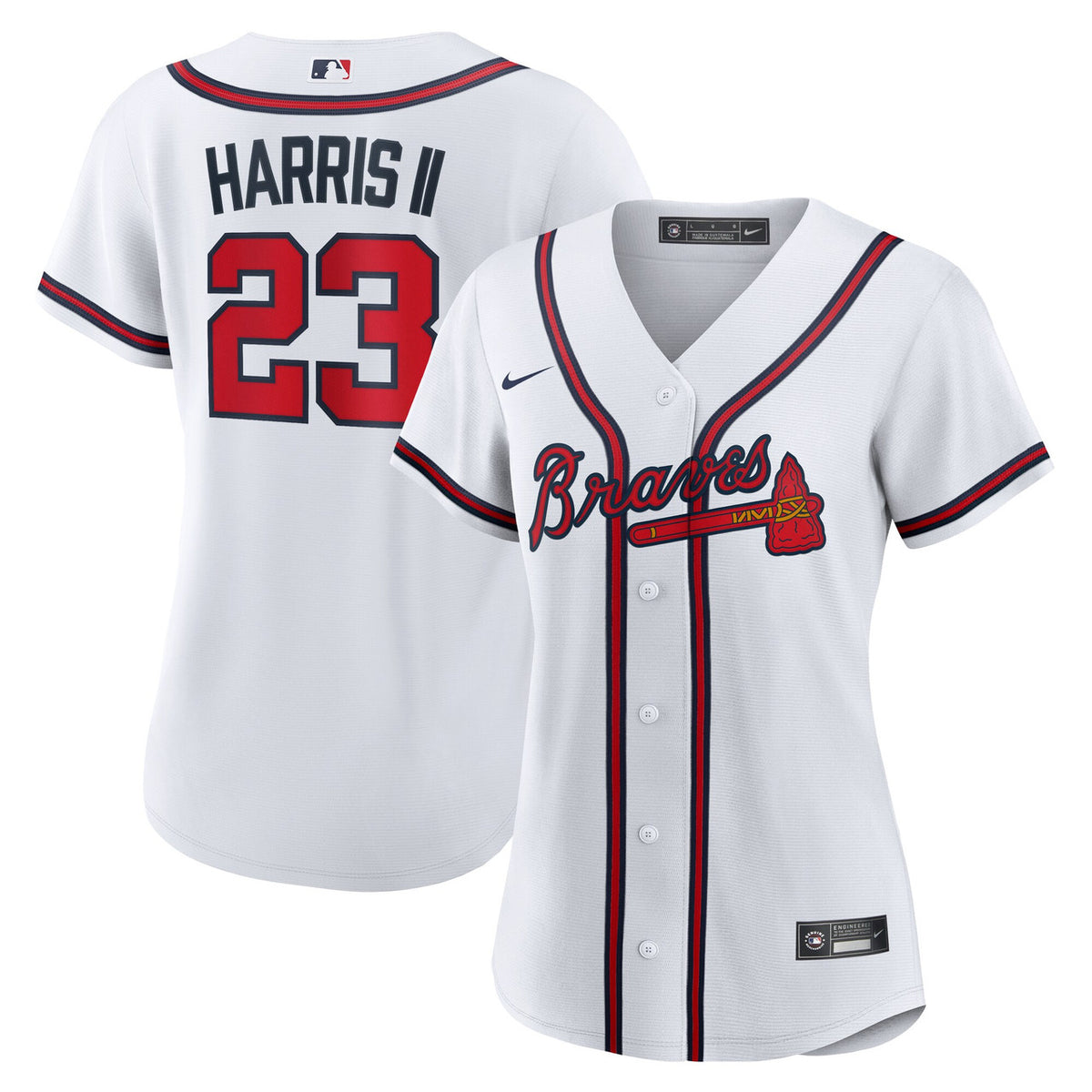 Michael Harris Ii #23 Atlanta Braves Nike Women'S Home Limited Jersey - White