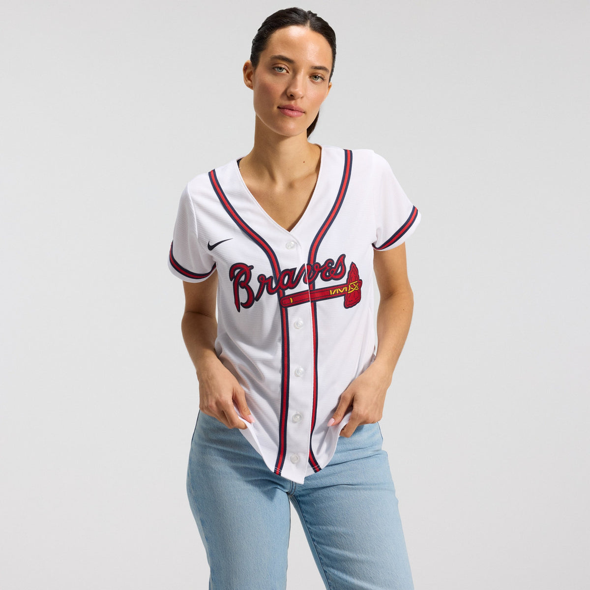 Atlanta Braves Nike Women'S Home Limited Team Jersey - White