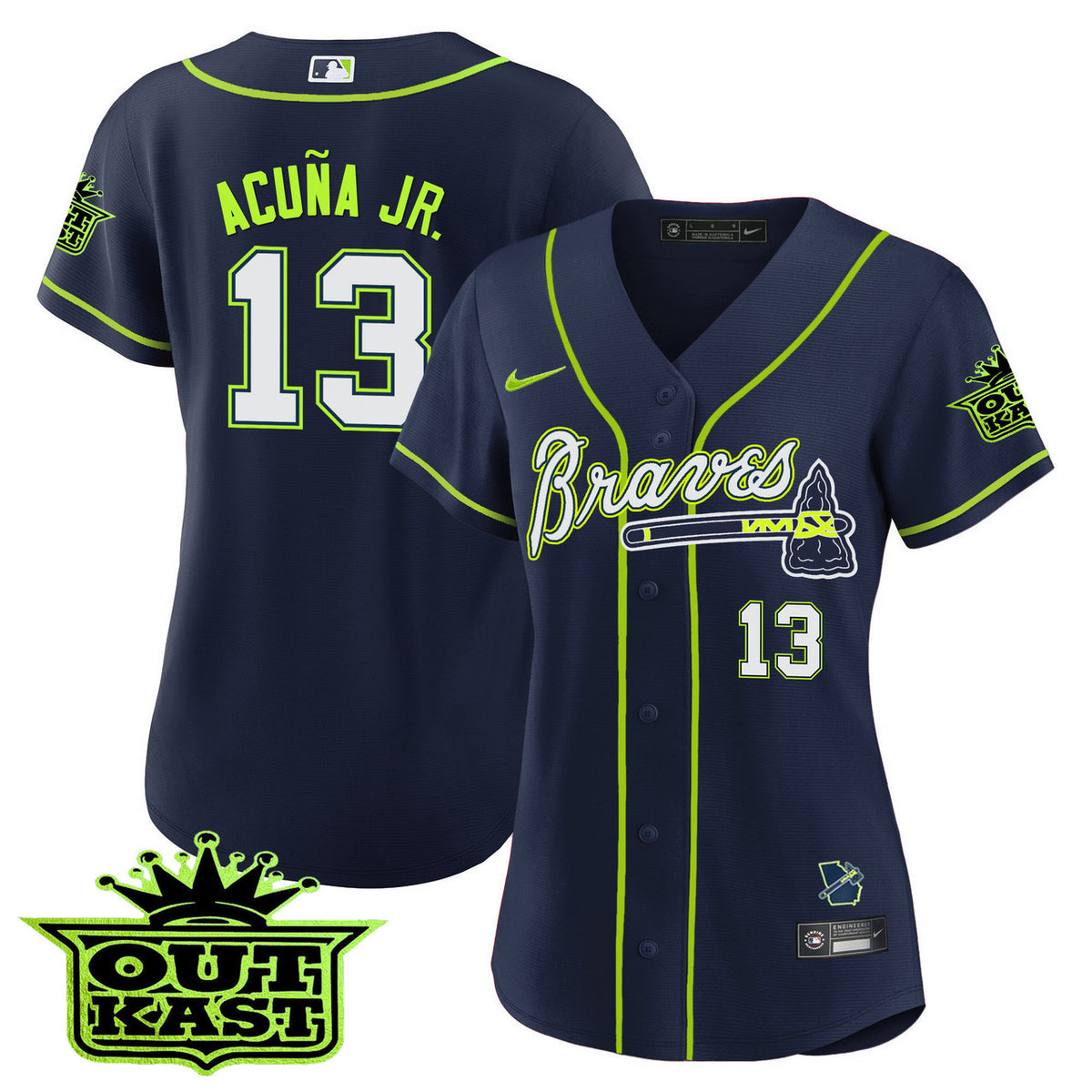 Atlanta Braves Women'S Outkast Baseball V2 Limited Jersey