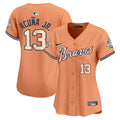 Atlanta Braves Women'S Peaches N' Vapor Premier Limited Jersey - Cream
