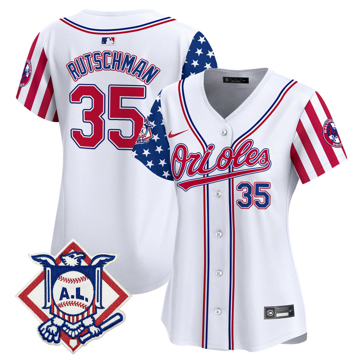 Baltimore Orioles Women'S 2024 Fourth Of July Vapor Premier Limited Jersey