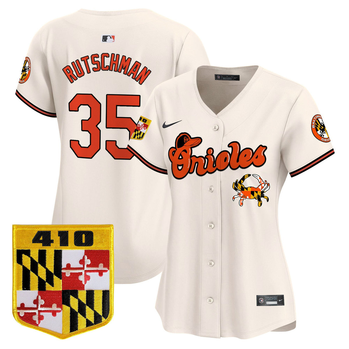 Baltimore Orioles Women'S Chesapeake Crab Patch Vapor Premier Limited Jersey