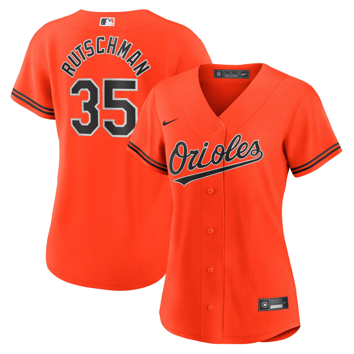 Adley Rutschman #35 Baltimore Orioles Nike Women'S Alternate Limited Player Jersey - Orange