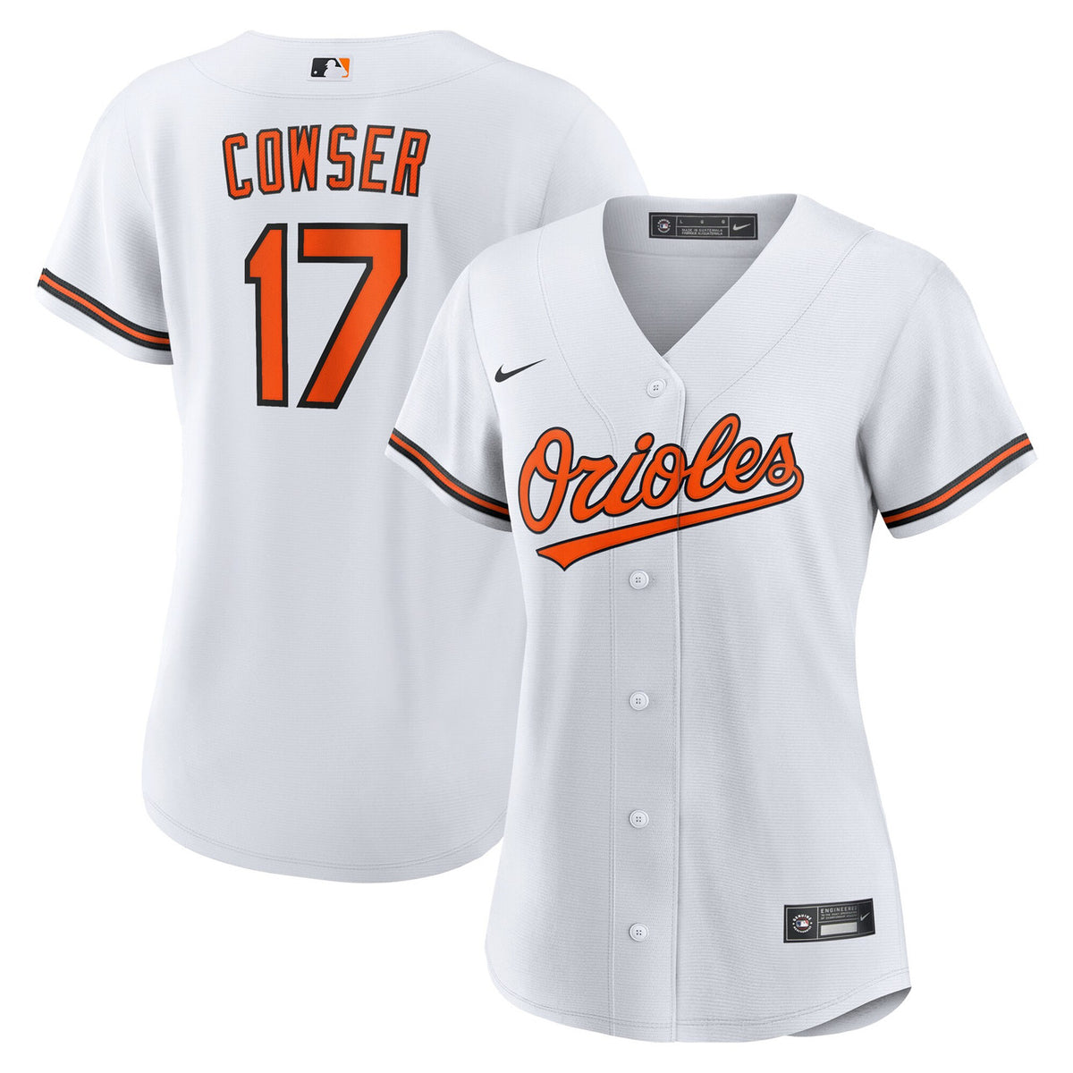Colton Cowser #17 Baltimore Orioles Nike Women'S Home Limited Jersey - White
