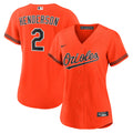 Gunnar Henderson #2 Baltimore Orioles Nike Women'S Alternate Limited Jersey - Orange