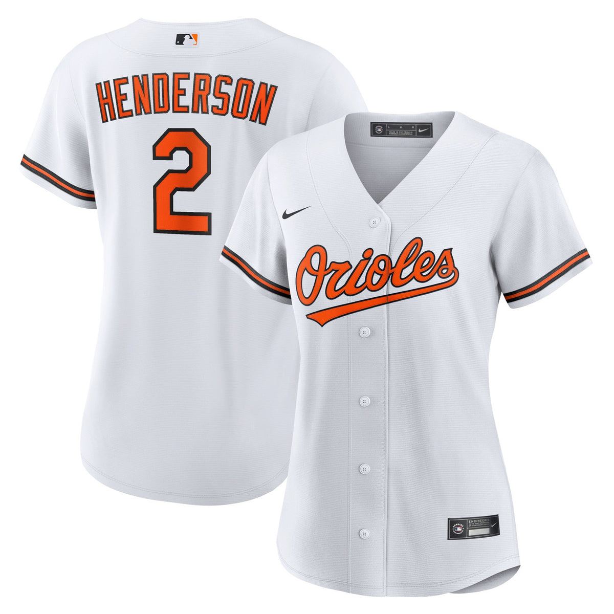 Gunnar Henderson #2 Baltimore Orioles Nike Women'S Limited Player Jersey - White