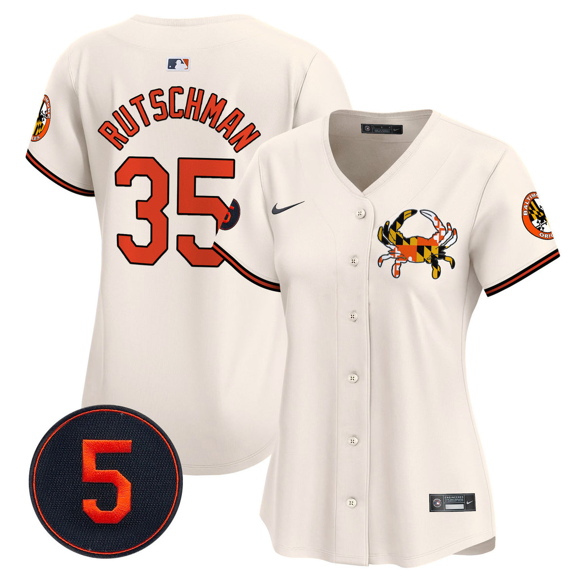 Robinson Patch Baltimore Orioles Women'S Vapor Premier V3 Limited Jersey