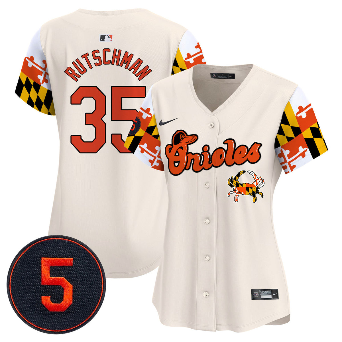 Robinson Patch Baltimore Orioles Women'S Vapor Premier V7 Limited Jersey