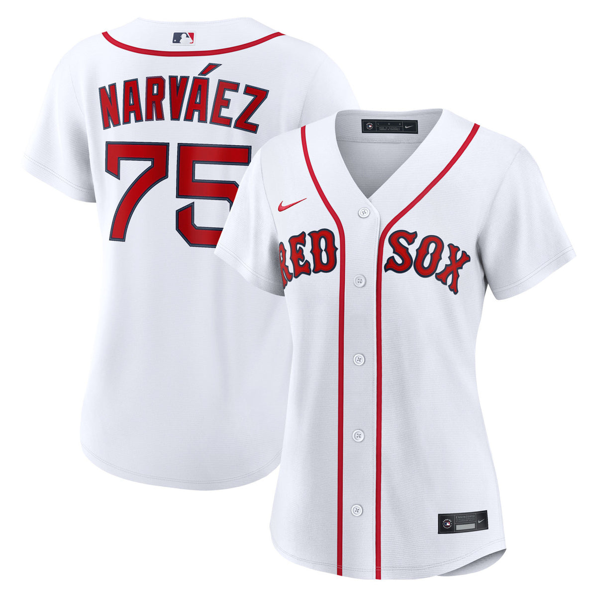 Boston Red Sox Nike Women'S Carlos Narv����Ez Home Limited Jersey - White