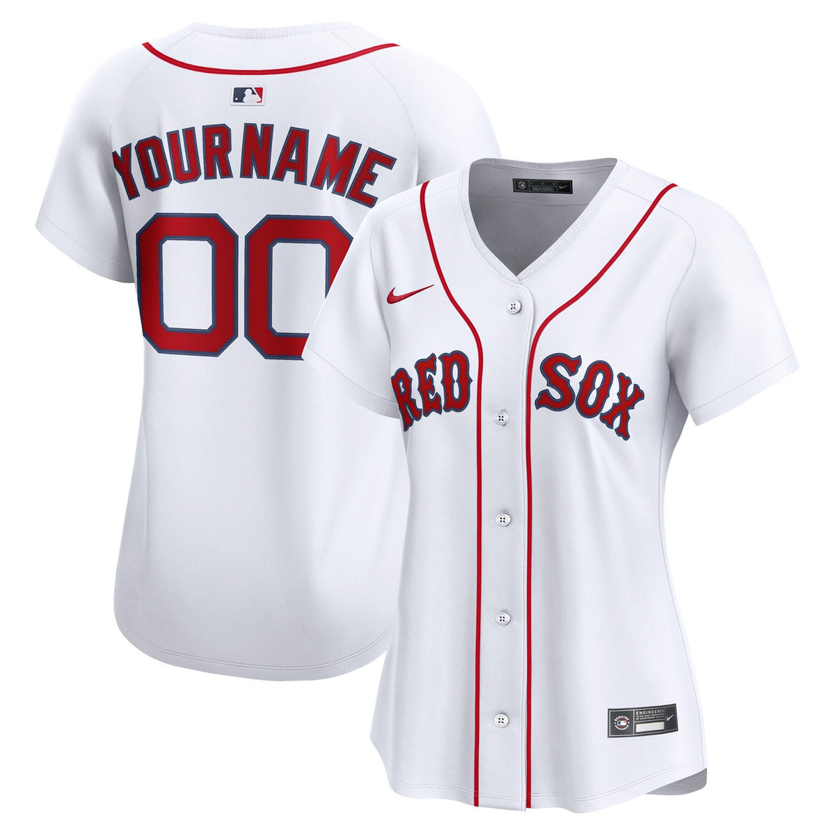 Boston Red Sox Nike Women'S Home Limited Custom Jersey - White