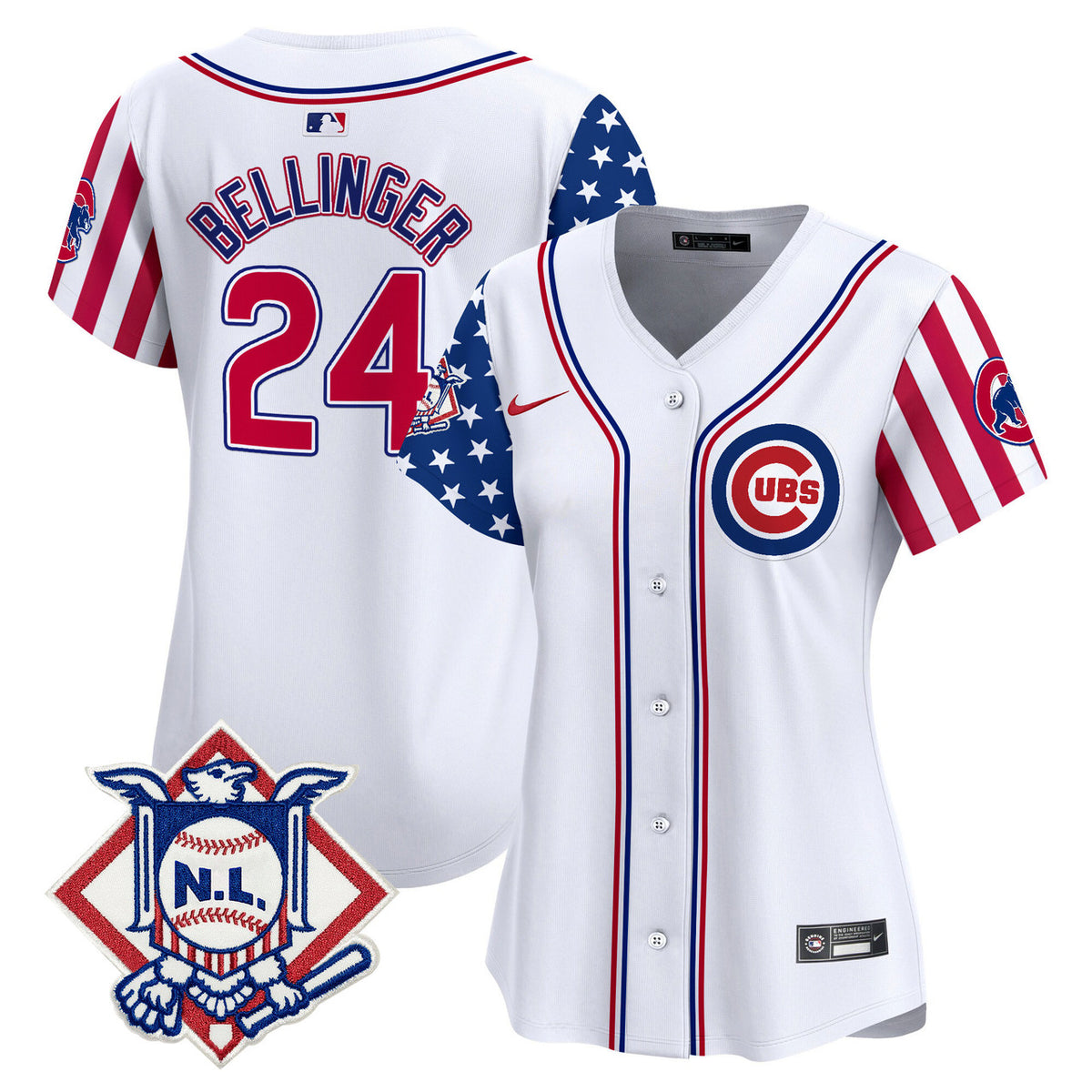 Chicago Cubs Women'S 2024 Fourth Of July Vapor Premier V2 Limited Jersey
