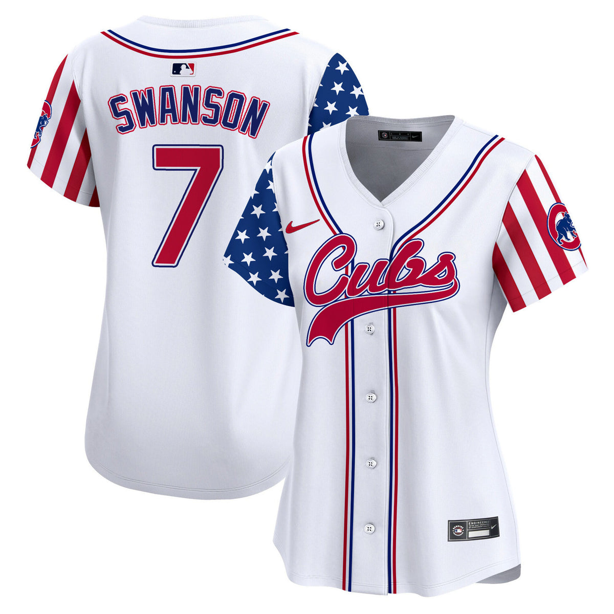 Independence Day V Chicago Cubs Women'S 2024 Apor Premier V2 Limited Jersey