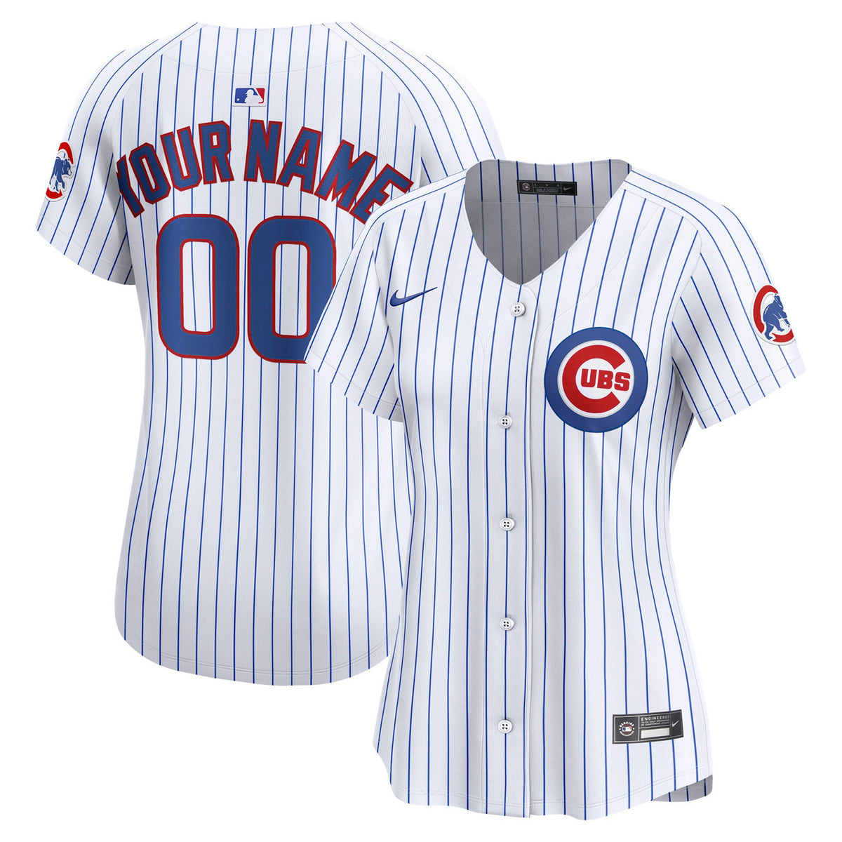 Chicago Cubs Nike Women'S Home Limited Custom Jersey - White