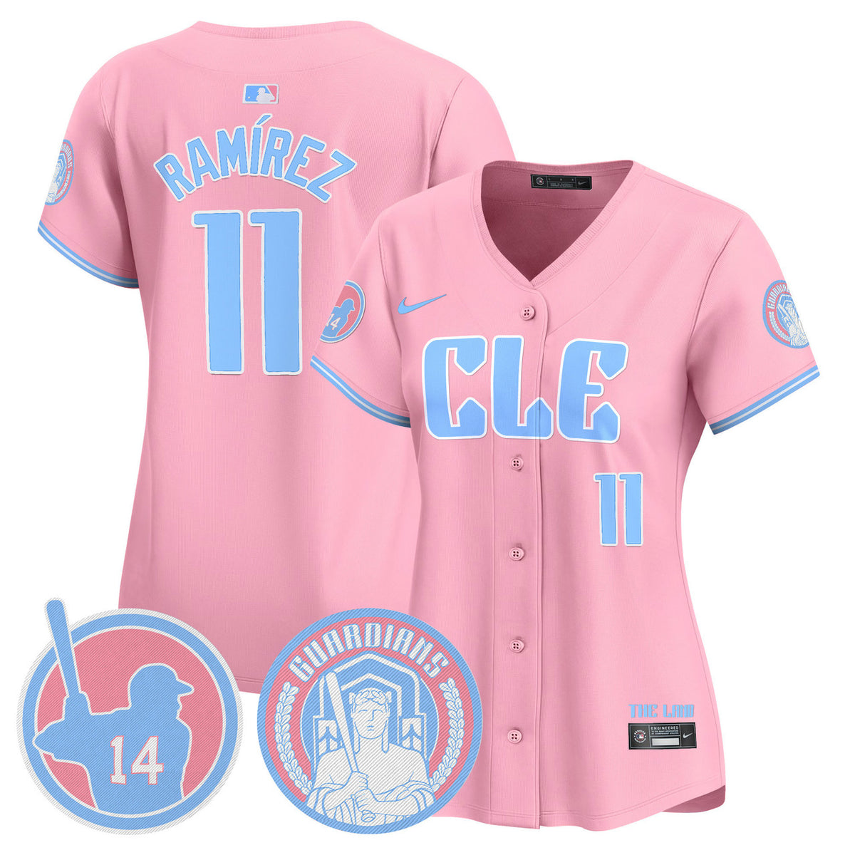 Cleveland Guardians Women'S Vapor Premier Limited Jersey - Bubblegum Pink