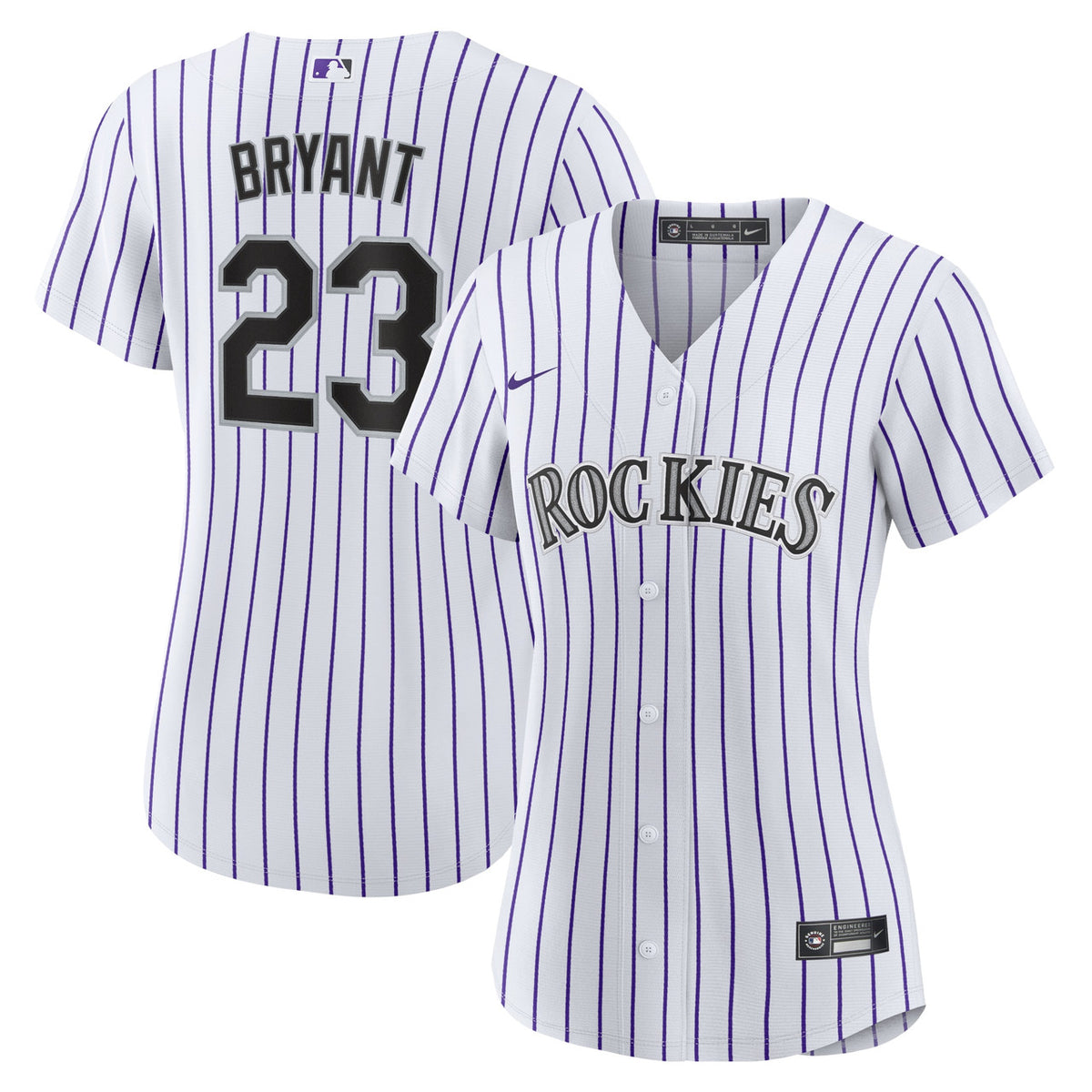Kris Bryant #23 Colorado Rockies Nike Women'S Limited Player Jersey - White Purple