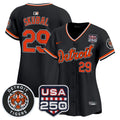 Detroit Tigers Women'S 2026 Alternate Vapor Premier 250America Patch Limited Jersey