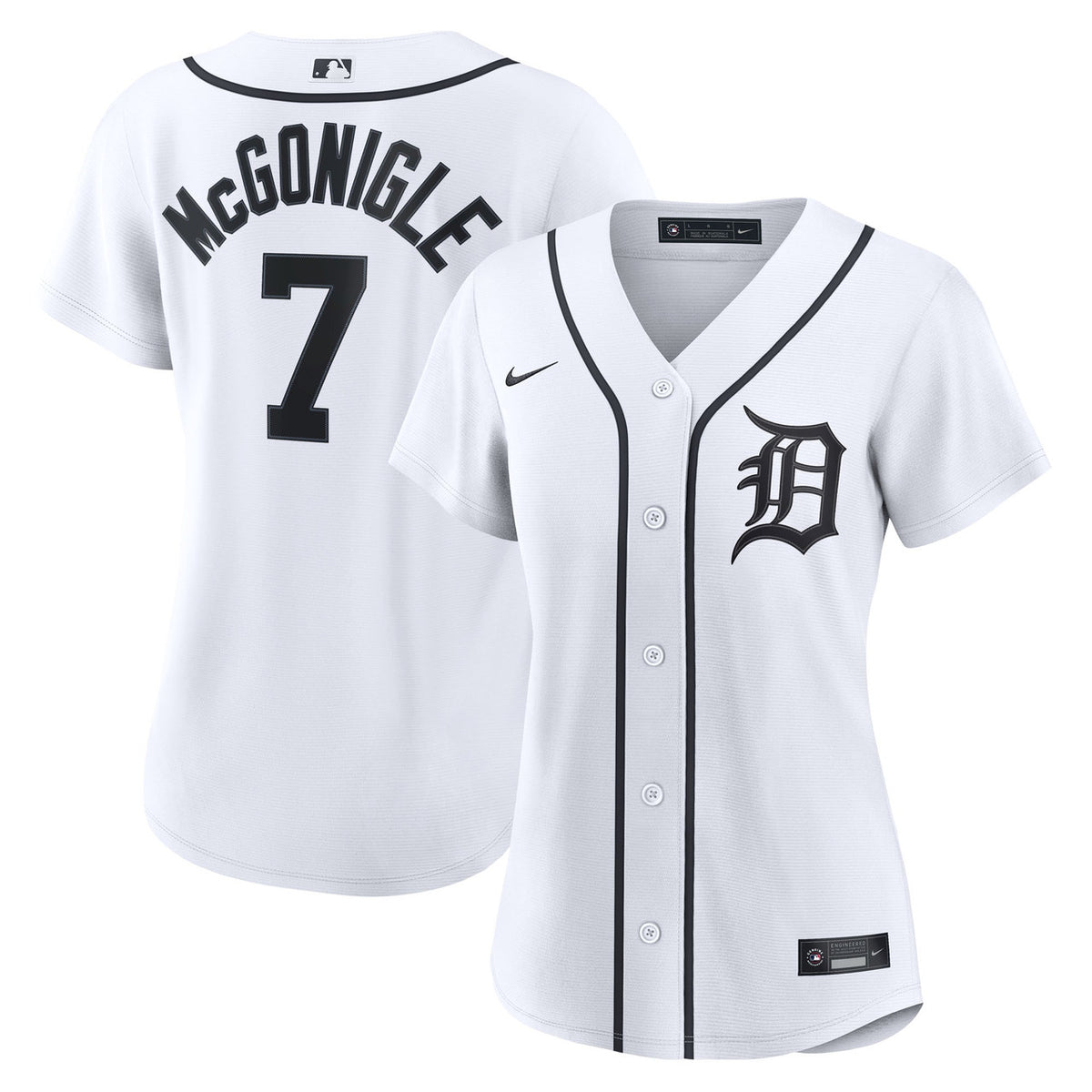 Kevin Mcgonigle #7 Detroit Tigers Nike Women'S Home Limited Jersey - White