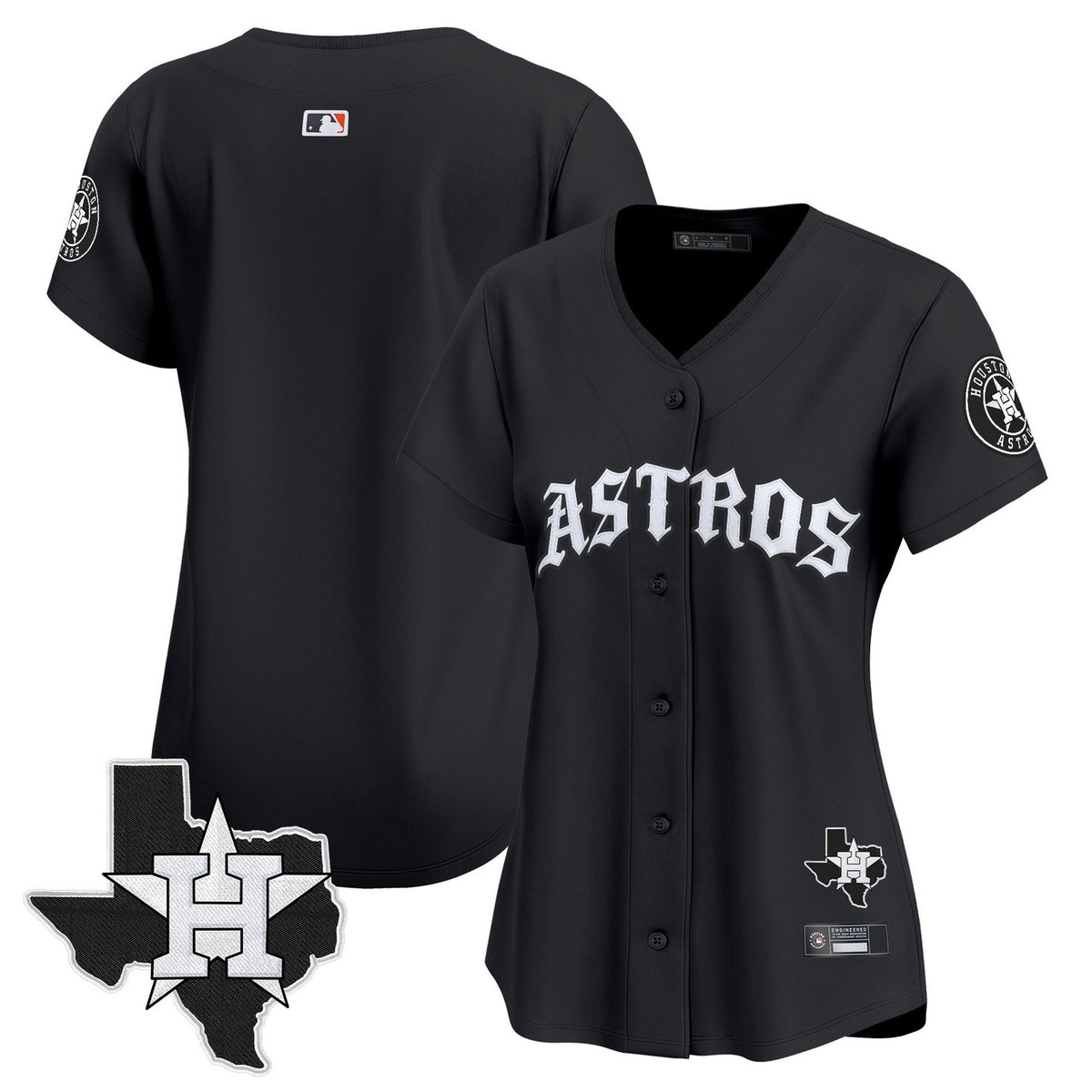 Houston Astros Women'S 'Old English Edition' Vapor Premier Limited Jersey