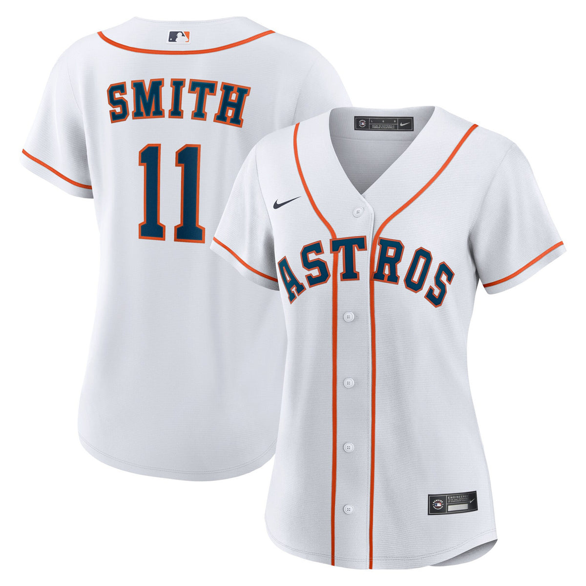 Cam Smith #11 Houston Astros Nike Women'S Home Limited Jersey - White