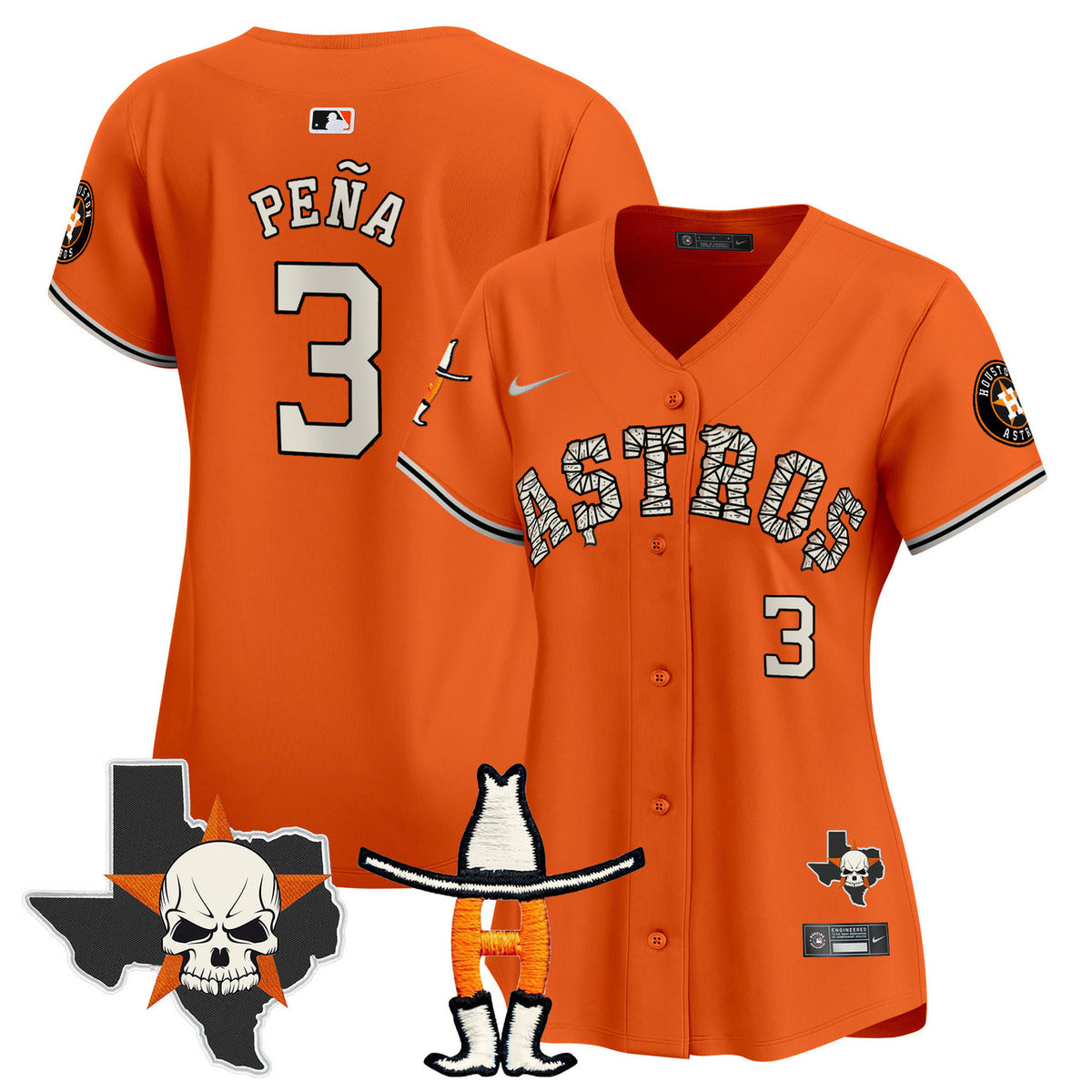 Houston Astros Women'S Halloween Vapor Premier Limited Jersey