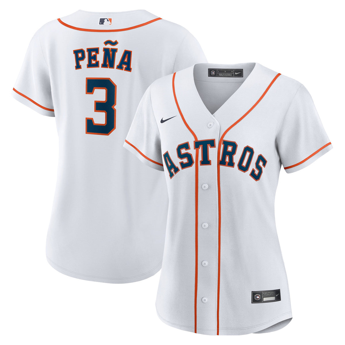 Houston Astros Nike Women'S Jeremy Pe����A Home Limited Jersey - White