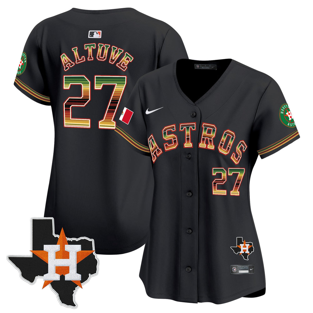 Houston Astros Women'S Mexico Traditional Style Vapor Premier Limited Jersey