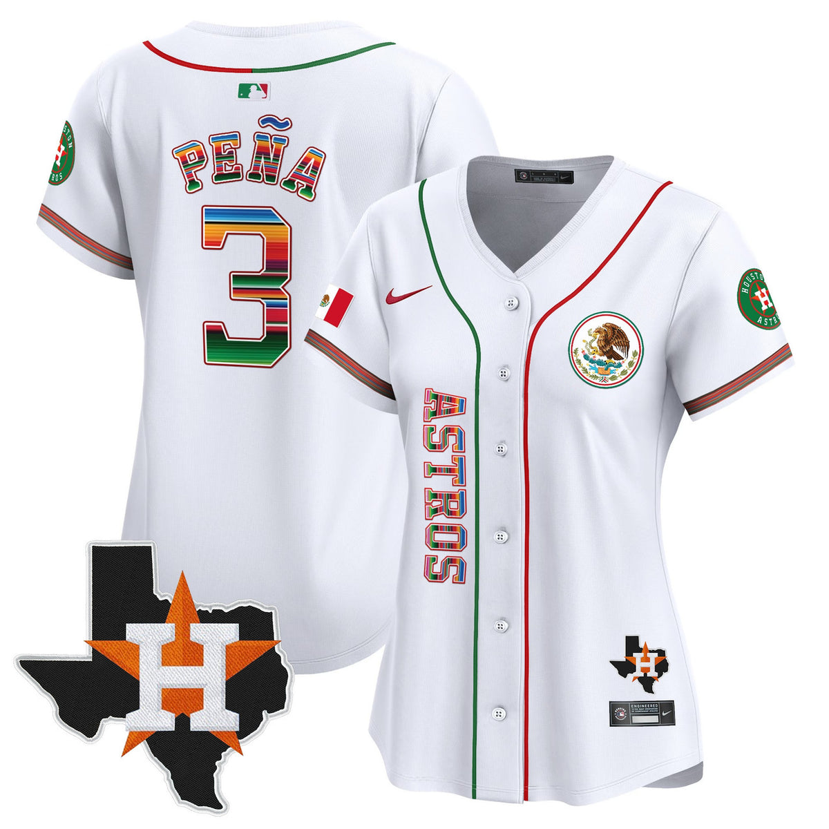 Houston Astros Women'S Mexico Vapor Premier V4 Limited Jersey