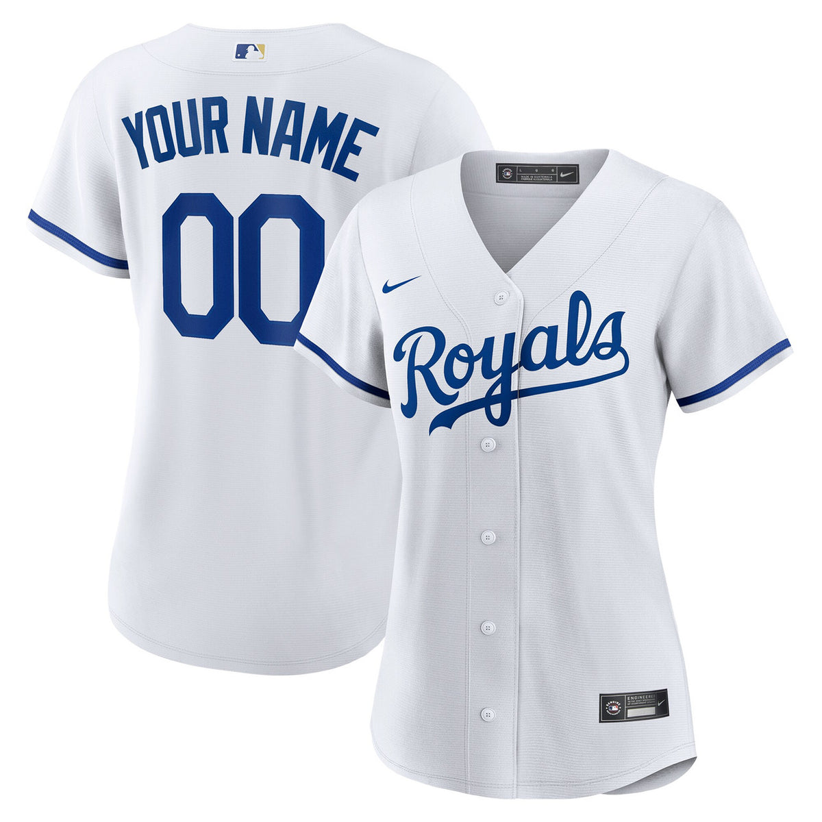 Kansas City Royals Nike Women'S Limited Custom Jersey - White