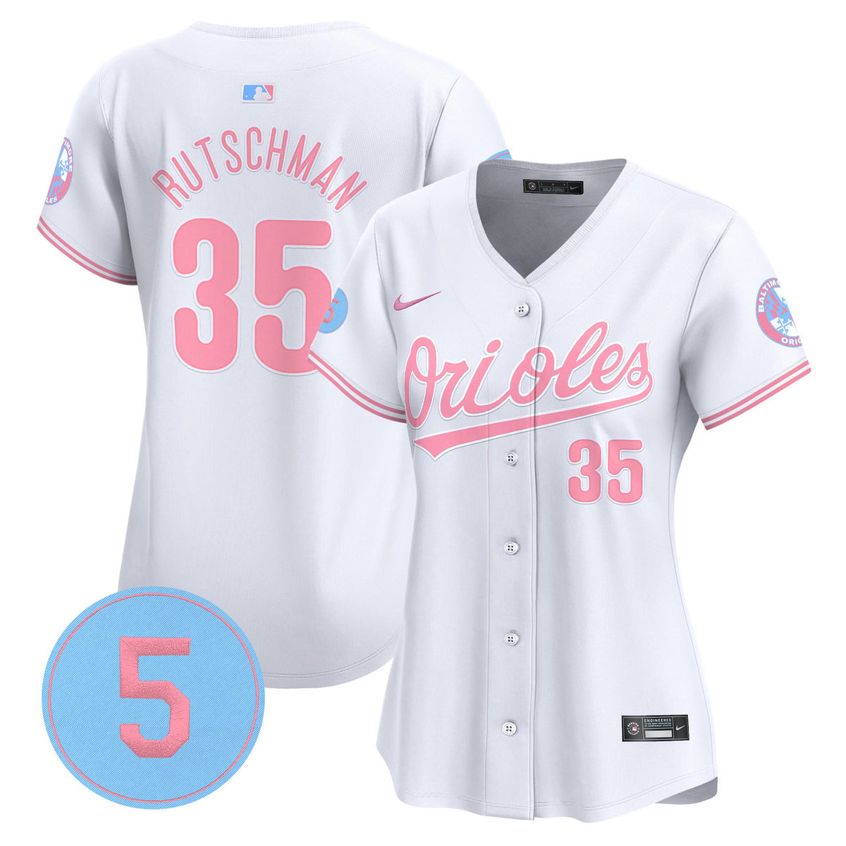 Robinson Patch Baltimore Orioles Women'S Vapor Premier Limited Jersey - Bubblegum Pink