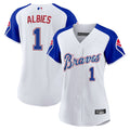 Ozzie Albies #1 Atlanta Braves Women'S 2023 City Connect Limited Jersey