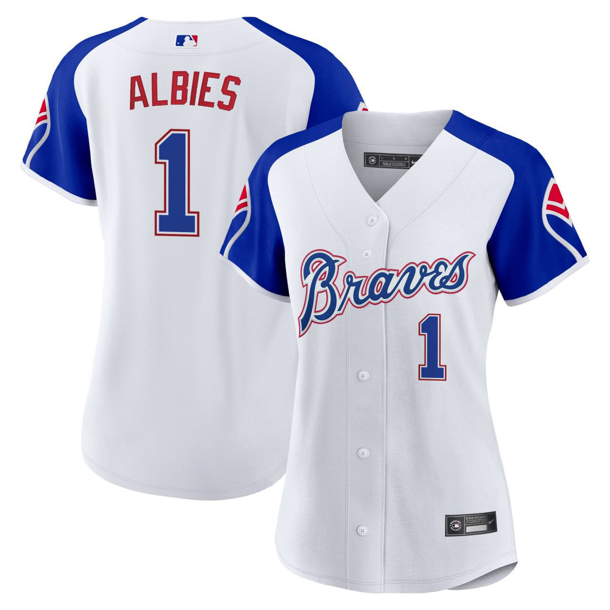 Ozzie Albies #1 Atlanta Braves Women'S 2023 City Connect Limited Jersey