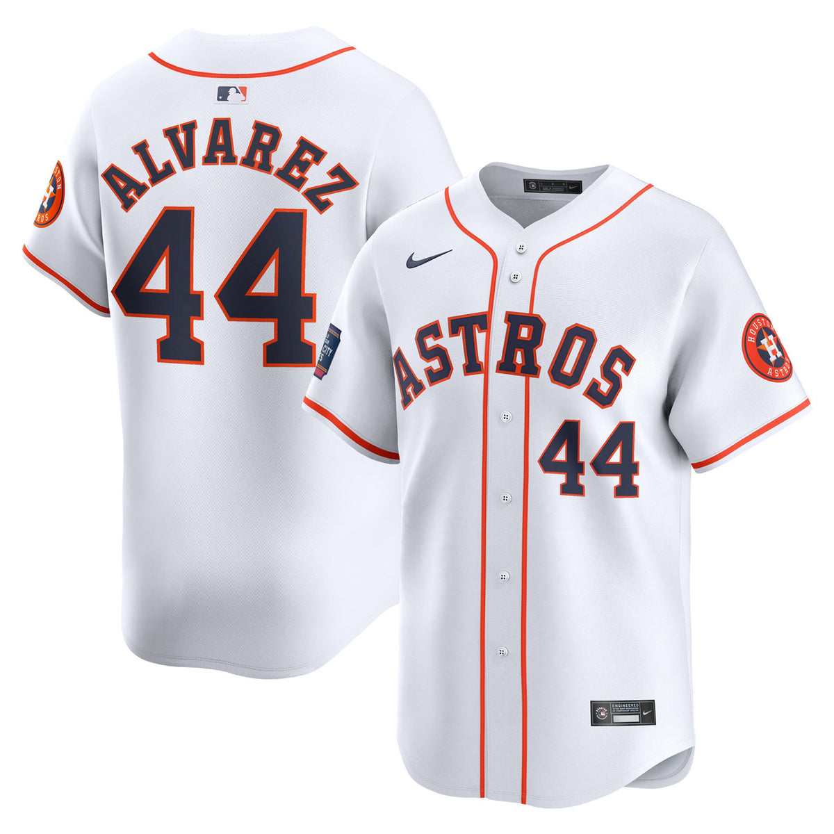 Yordan Alvarez #44 Houston Astros Nike 2024 World Tour Mexico City Series Home Limited Player Jersey - White