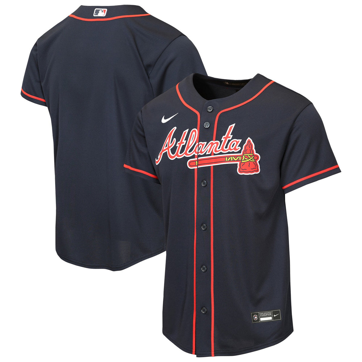 Atlanta Braves Nike Youth Alternate Limited Jersey - Navy