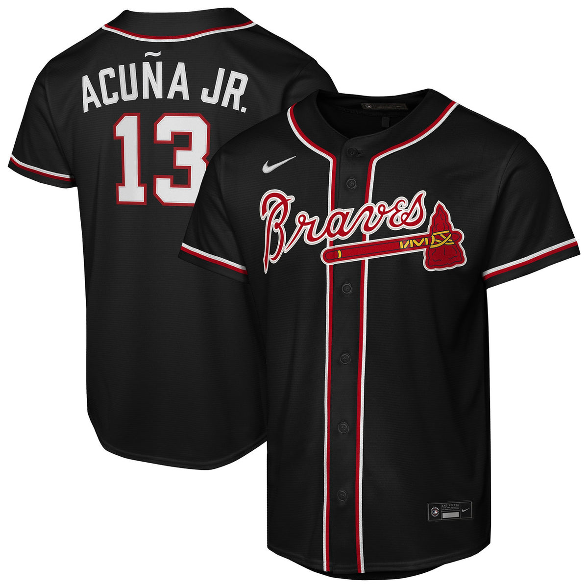 Atlanta Braves Nike Youth Ronald Acu����A Jr. Fashion Limited Player Jersey - Black