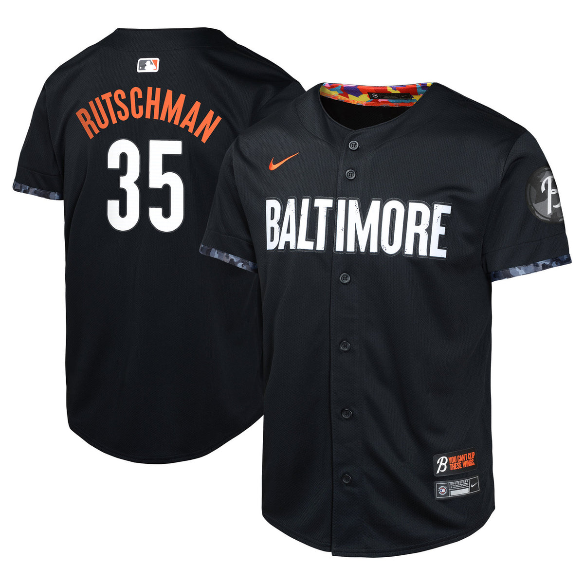 Adley Rutschman #35 Baltimore Orioles Nike Youth City Connect Limited Player Jersey - Black