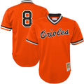 Cal Ripken Jr. #8 Baltimore Orioles Mitchell & Ness Youth Cooperstown Mesh Limited Batting Practice Jersey - Orange
