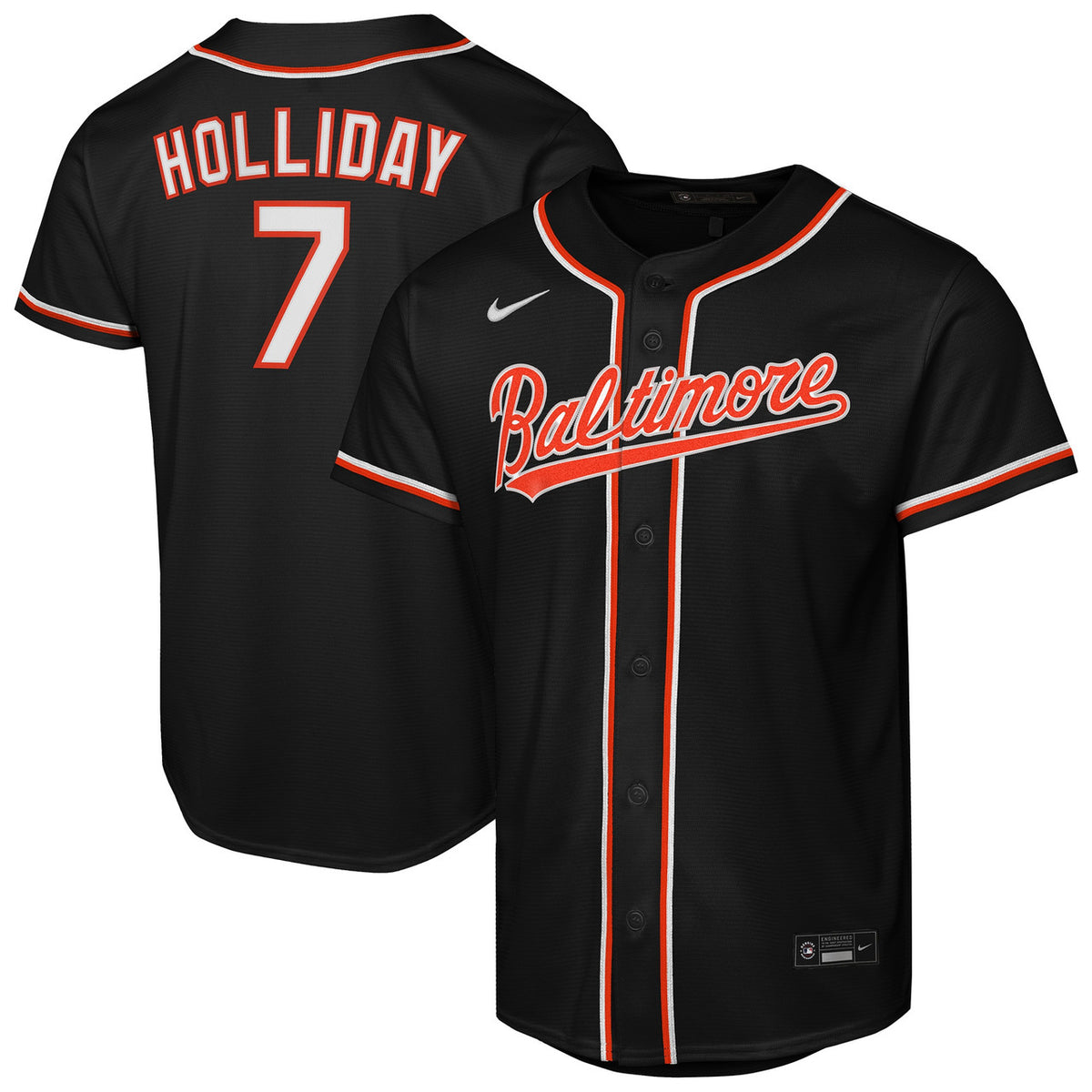 Jackson Holliday Baltimore Orioles Nike Youth Fashion Limited Player Jersey - Black